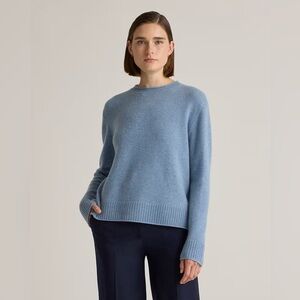 Quince Light Blue Crewneck Sweater
